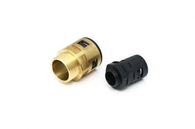 廠家供應各種規格尺寸金屬電纜防水接頭快速拔插軟管式索頭